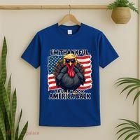 Make Thanksgiving Great Again Funny Turkey Trump American Gift T-Shirt thumb 2