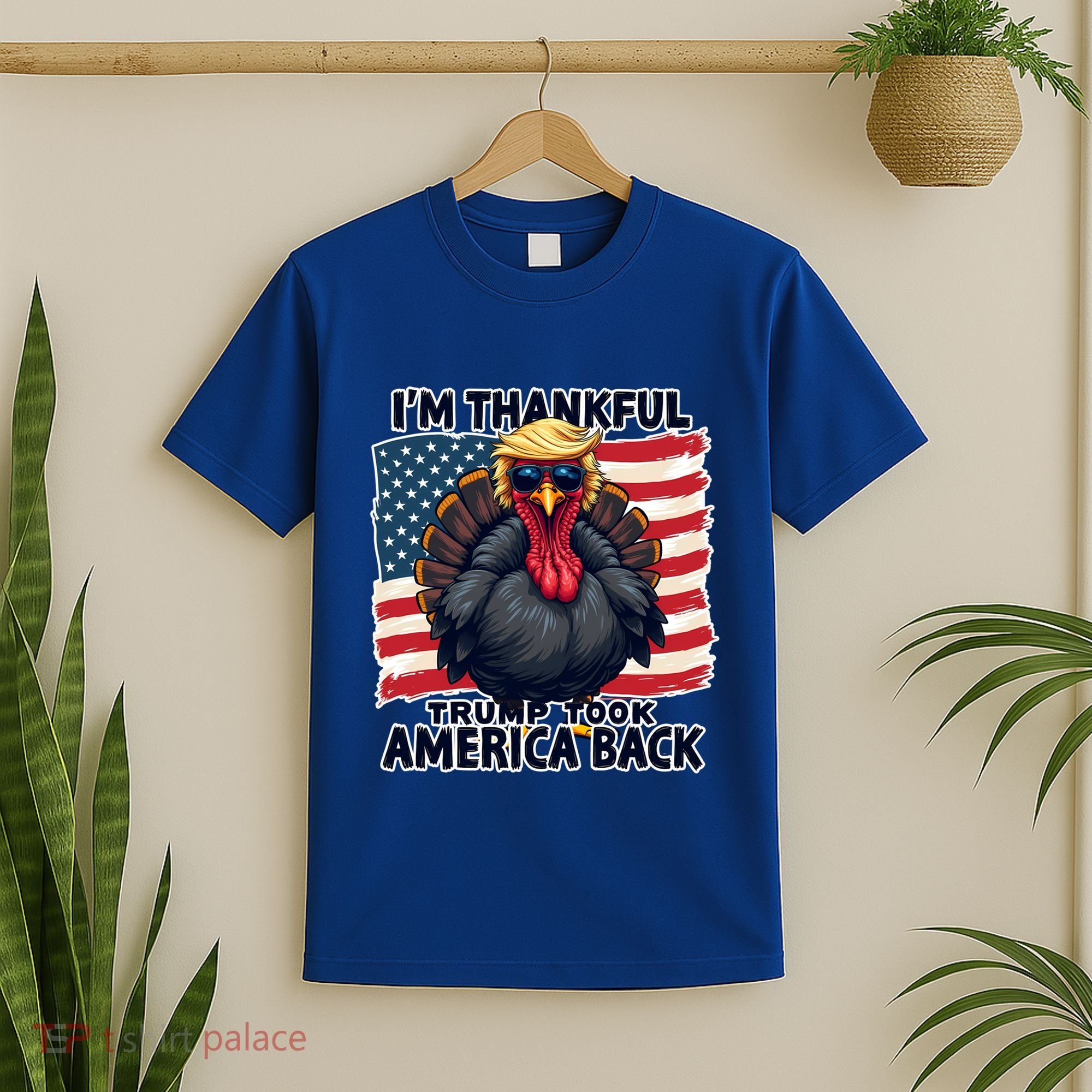 Make Thanksgiving Great Again Funny Turkey Trump American Gift T-Shirt