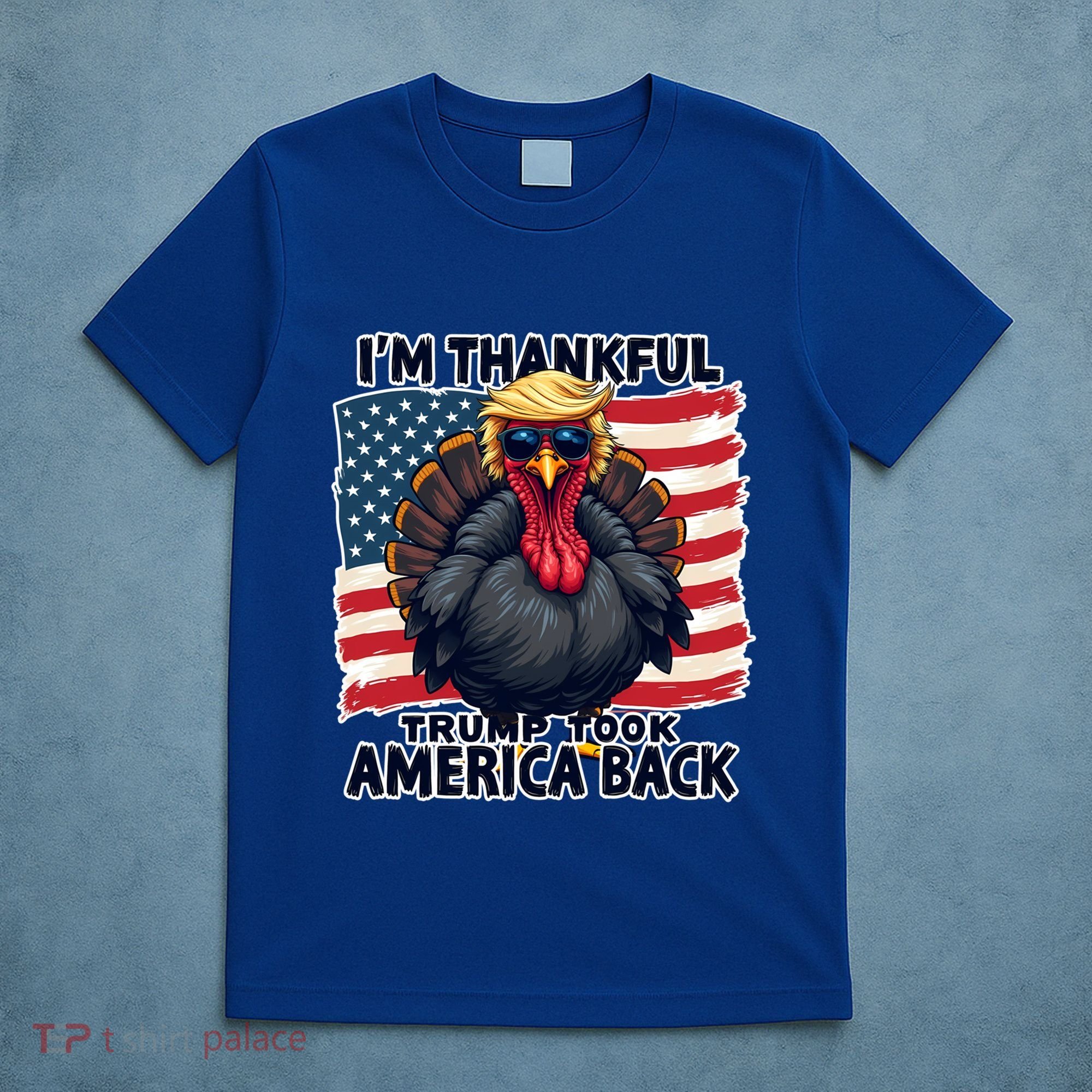Make Thanksgiving Great Again Funny Turkey Trump American Gift T-Shirt