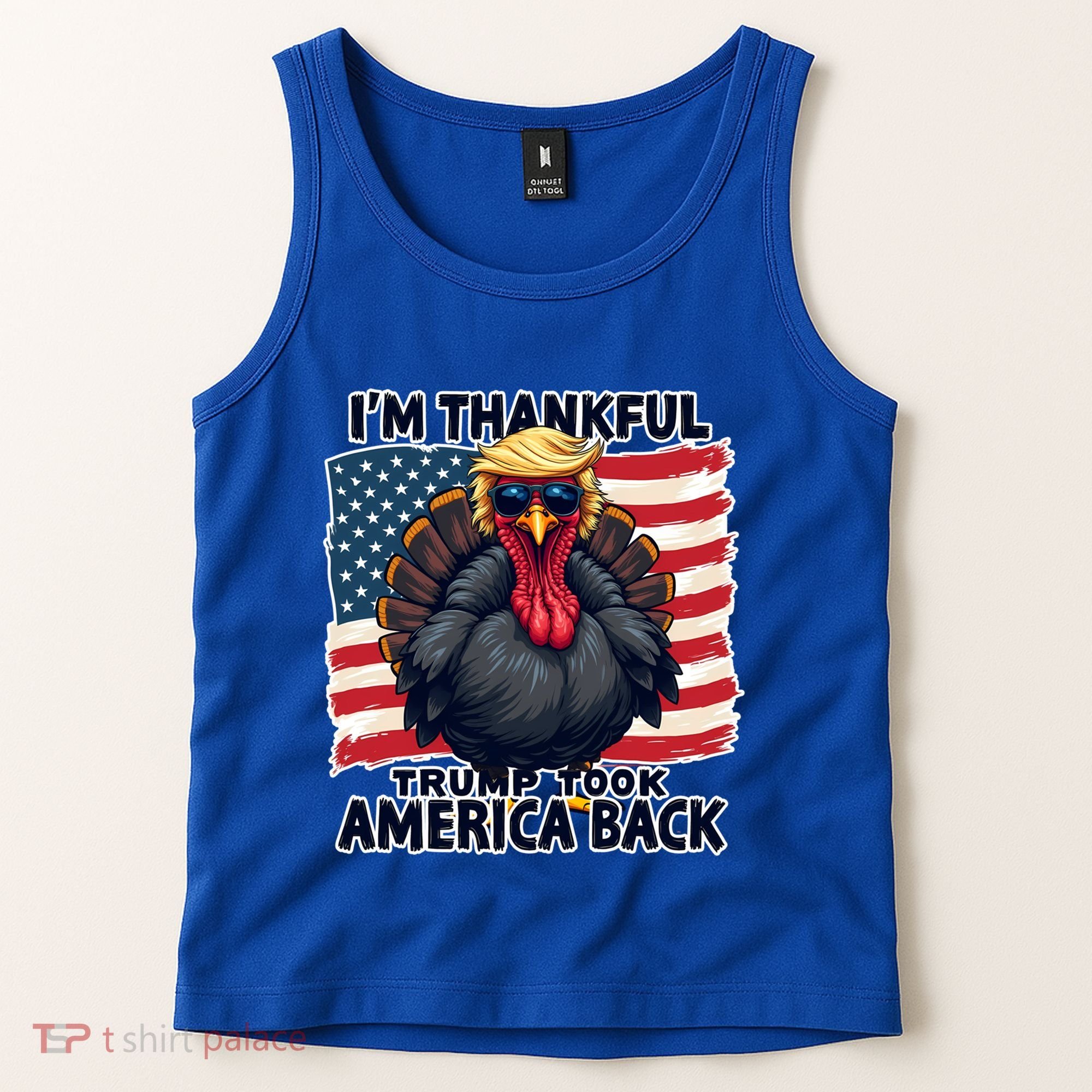Make Thanksgiving Great Again Funny Turkey Trump American Gift Tank Top