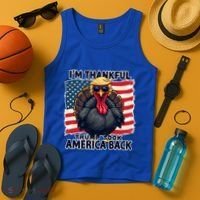Make Thanksgiving Great Again Funny Turkey Trump American Gift Tank Top thumb 4