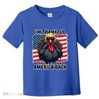 Make Thanksgiving Great Again Funny Turkey Trump American Gift Toddler T-Shirt thumb 0