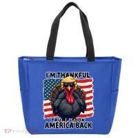 Make Thanksgiving Great Again Funny Turkey Trump American Gift Tote Bag thumb 0