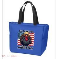 Make Thanksgiving Great Again Funny Turkey Trump American Gift Tote Bag thumb 3