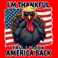 Make Thanksgiving Great Again Funny Turkey Trump American Gift Santa Hat thumb 1