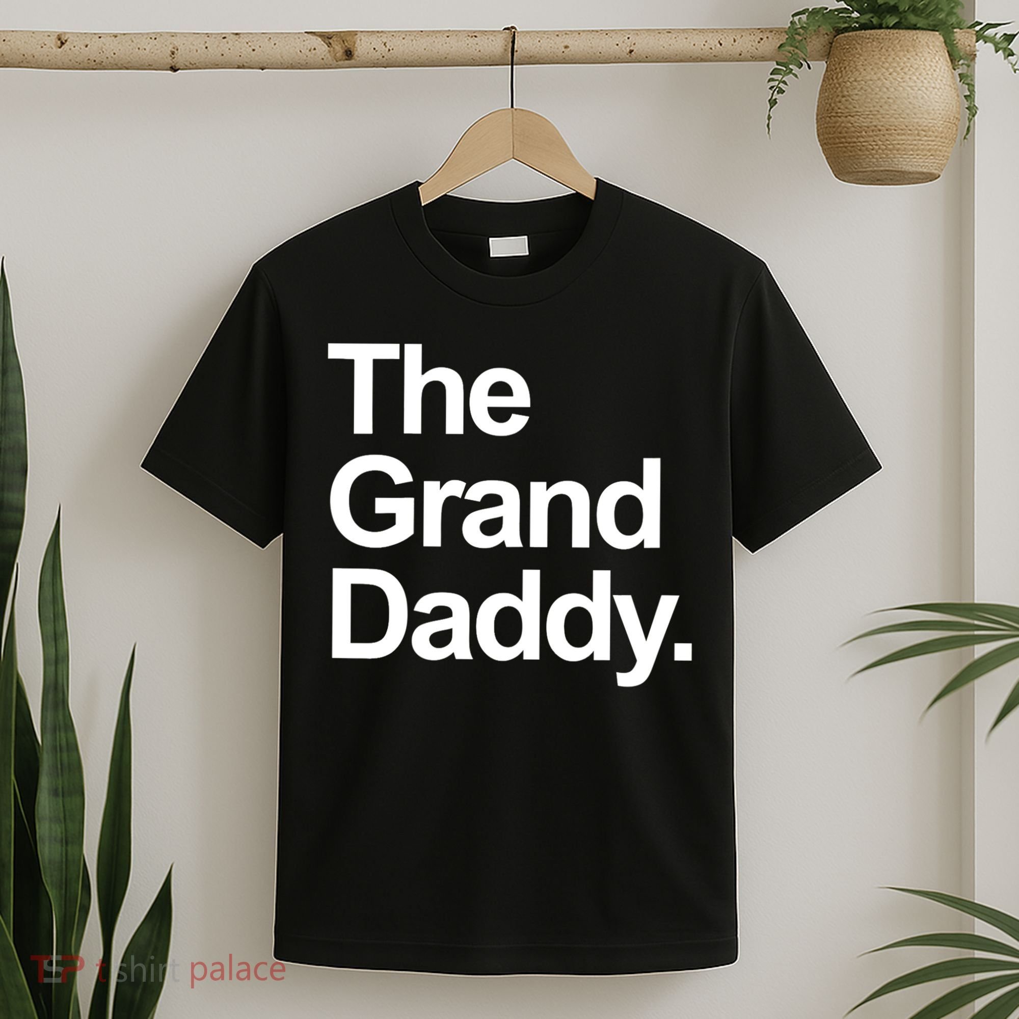 Mens The Granddaddy Cute Cool Funny Family Matching Shirt T-Shirt