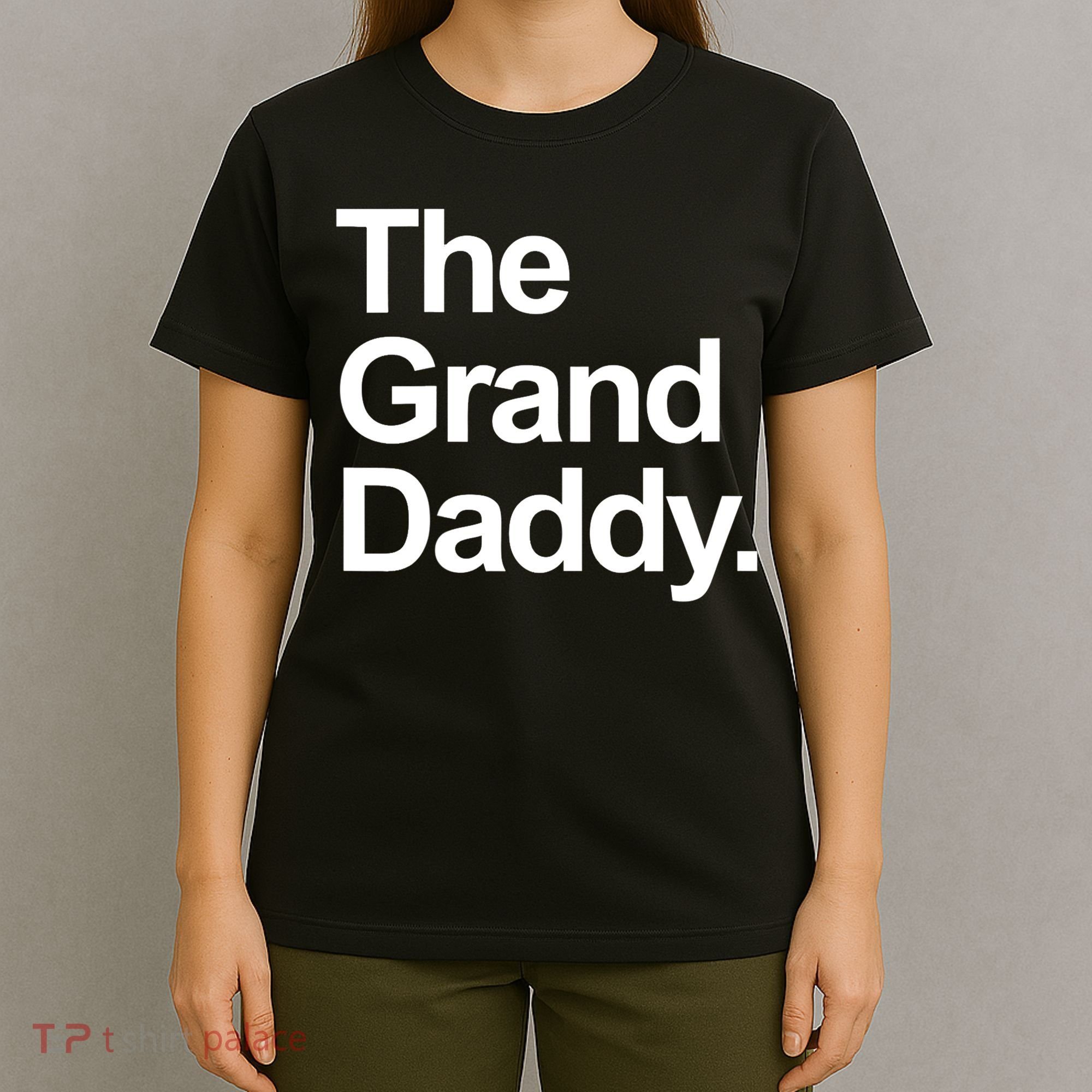 Mens The Granddaddy Cute Cool Funny Family Matching Shirt T-Shirt