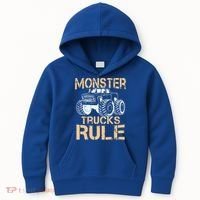 Monster Truck Gift Kids Hoodie thumb 0