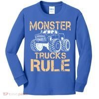 Monster Truck Gift Kids Long Sleeve Shirt thumb 0