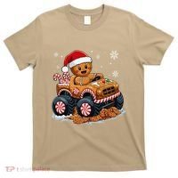 Monster Truck Gingerbread Man Funny Christmas Baking Cookies T-Shirt thumb 0