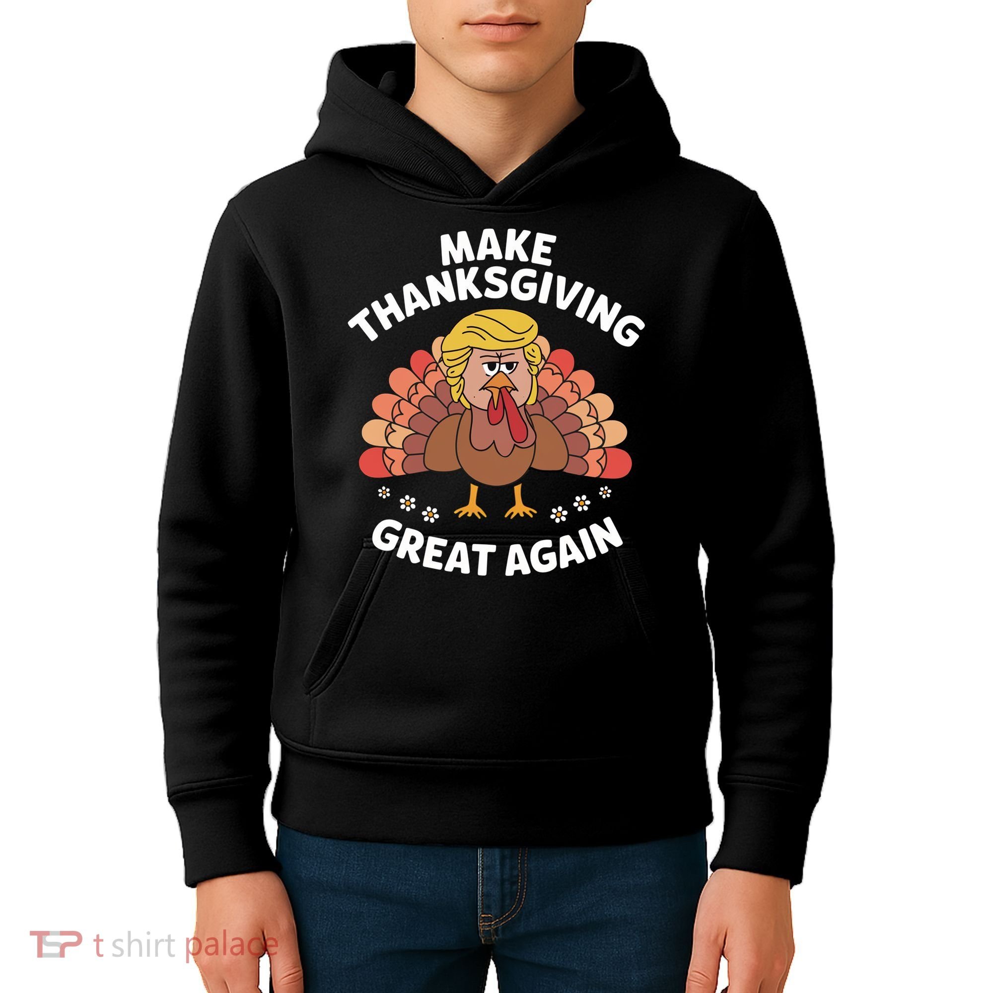 Make Thanksgiving Great Again Theme Kids Hoodie