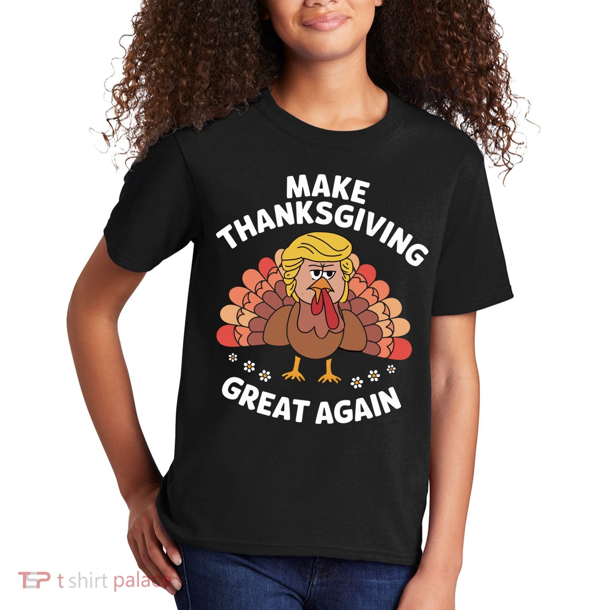 Make Thanksgiving Great Again Theme Kids T-Shirt