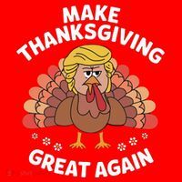 Make Thanksgiving Great Again Theme Santa Hat thumb 1