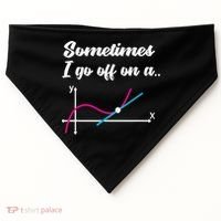 Math Teacher Gifts Sometimes I go off on a tangent USA-Made Doggie Bandana thumb 0