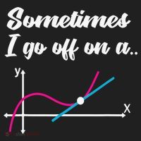 Math Teacher Gifts Sometimes I go off on a tangent Golf Towel thumb 3