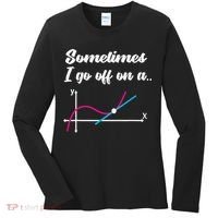 Math Teacher Gifts Sometimes I go off on a tangent Women's Long Sleeve Shirt thumb 0