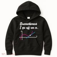 Math Teacher Gifts Sometimes I go off on a tangent Kids Hoodie thumb 0