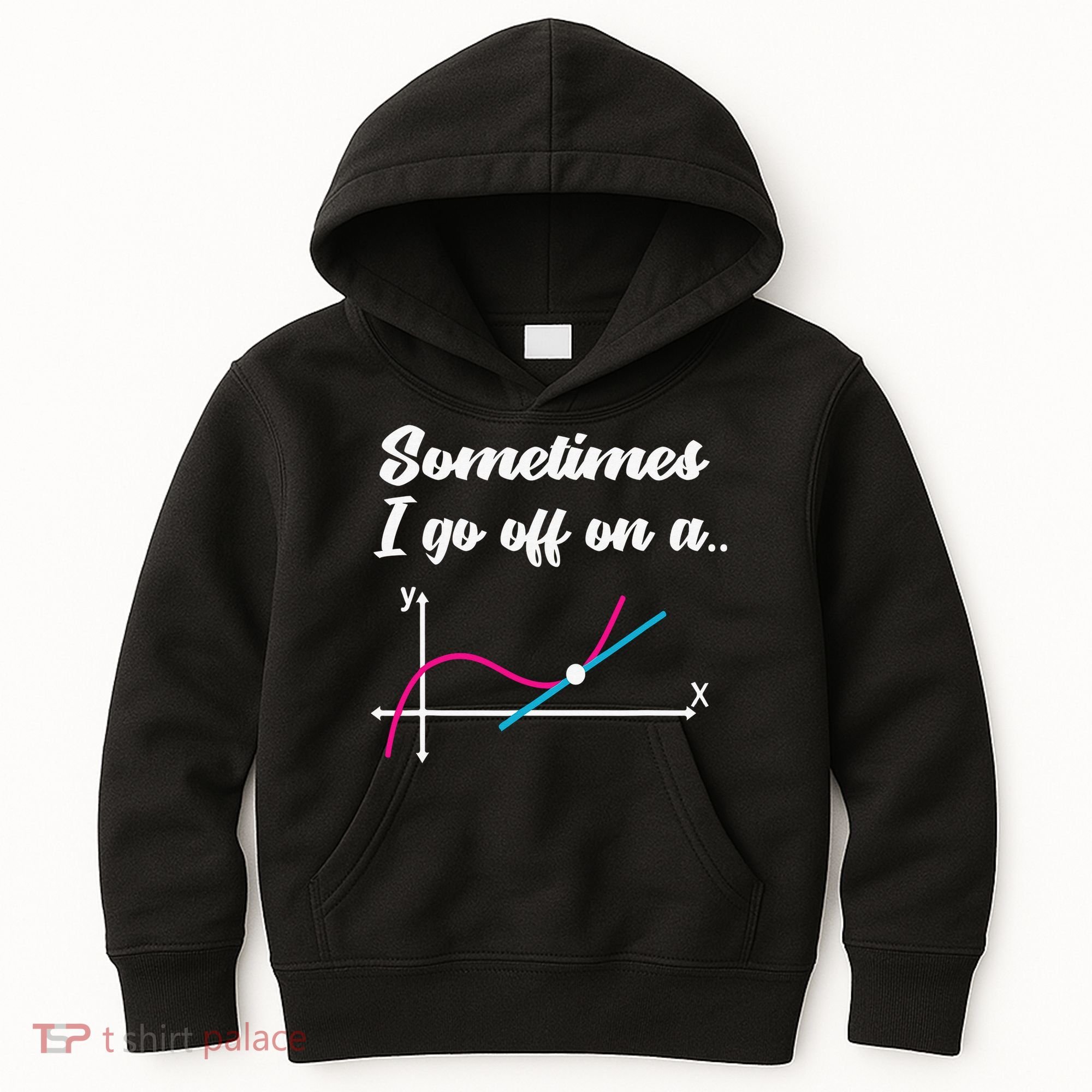 Math Teacher Gifts Sometimes I go off on a tangent Kids Hoodie