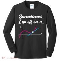 Math Teacher Gifts Sometimes I go off on a tangent Kids Long Sleeve Shirt thumb 0
