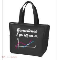 Math Teacher Gifts Sometimes I go off on a tangent Tote Bag thumb 3