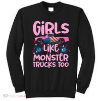 Monster Truck Girls Like Monsters Too Birthday Gifts Sweatshirt thumb 0