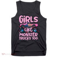 Monster Truck Girls Like Monsters Too Birthday Gifts Tank Top thumb 0