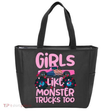 Monster Truck Girls Like Monsters Too Birthday Gifts Tote Bag