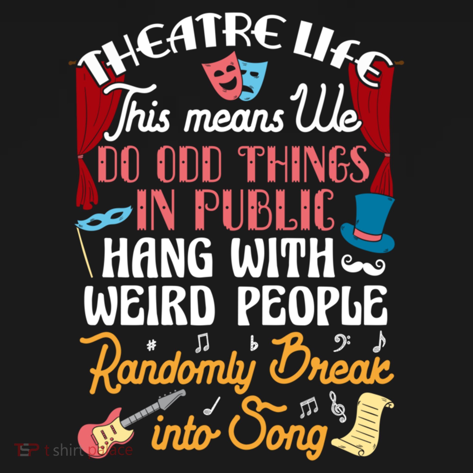 Musical Theater Gift Acting Theatre Nerd Drama Gift Women's Hoodie