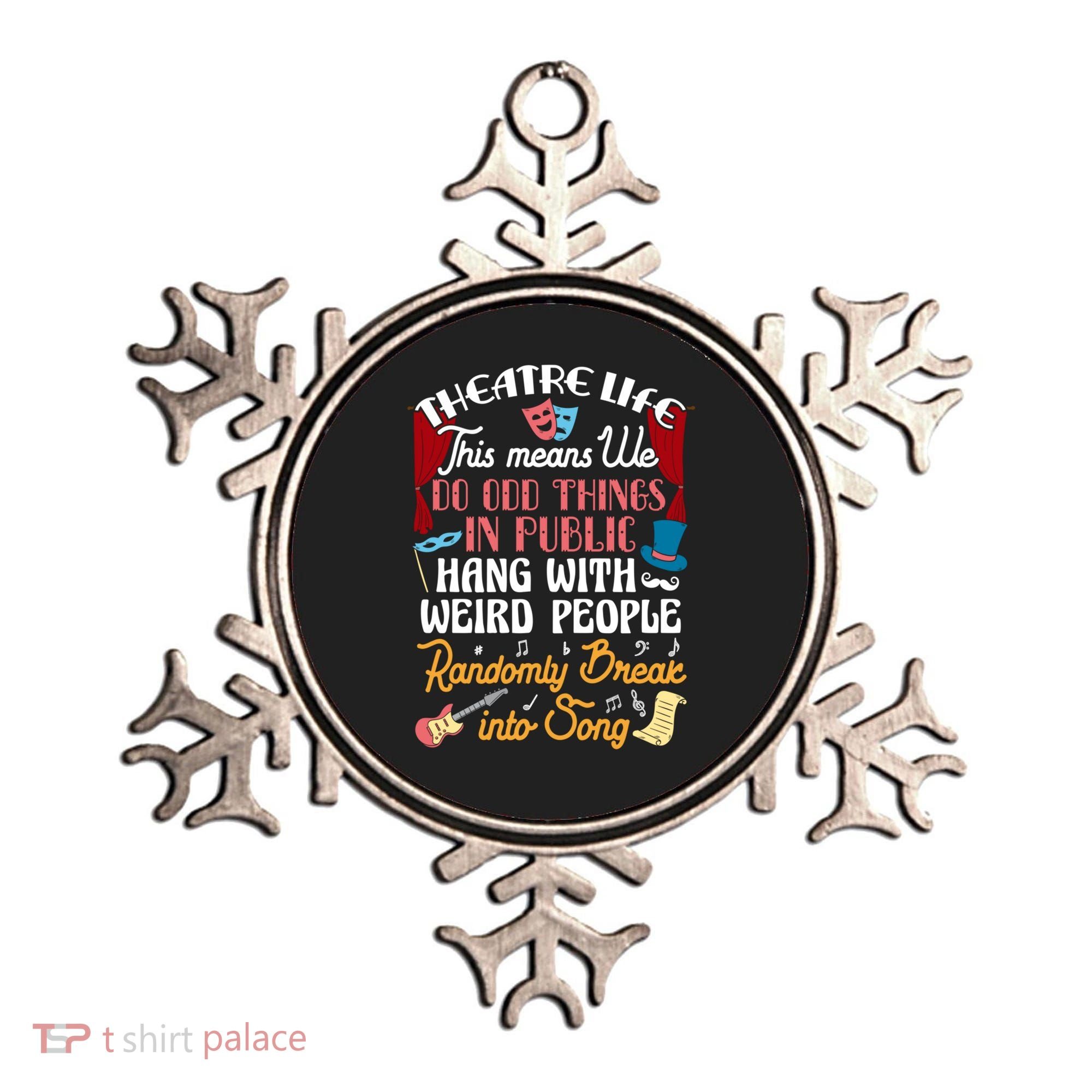 Musical Theater Gift Acting Theatre Nerd Drama Gift Ornament