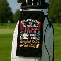 Musical Theater Gift Acting Theatre Nerd Drama Gift Golf Towel thumb 2