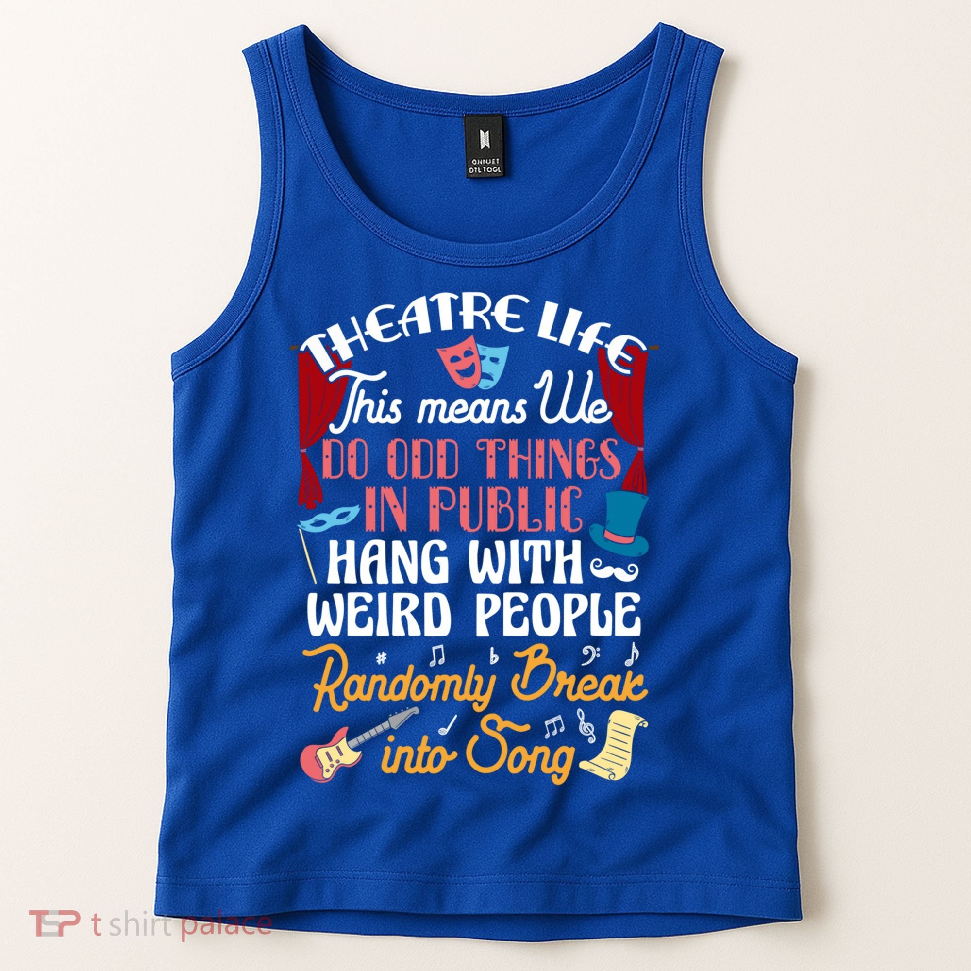 Musical Theater Gift Acting Theatre Nerd Drama Gift Tank Top
