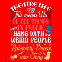 Musical Theater Gift Acting Theatre Nerd Drama Gift Santa Hat thumb 1