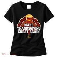 Make Thanksgiving Great Again Trump Turkey Women's T-Shirt thumb 0