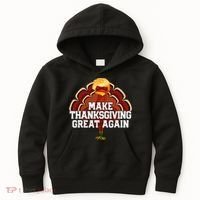 Make Thanksgiving Great Again Trump Turkey Kids Hoodie thumb 0