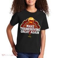 Make Thanksgiving Great Again Trump Turkey Kids T-Shirt thumb 2
