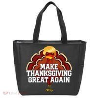 Make Thanksgiving Great Again Trump Turkey Tote Bag thumb 0