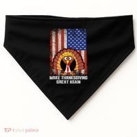 Make Thanksgiving Great Again Funny Trump Turkey Gift USA-Made Doggie Bandana thumb 0