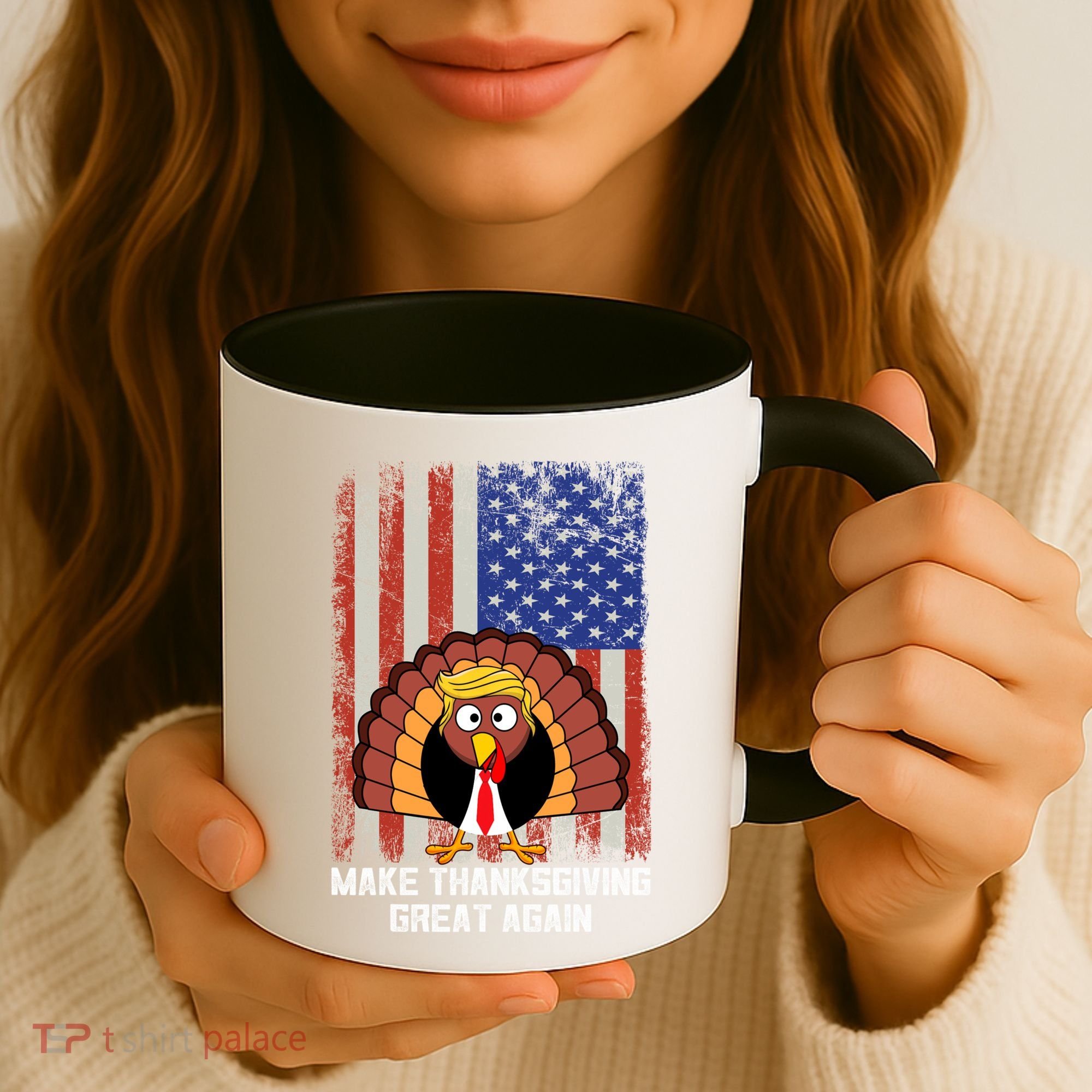 Make Thanksgiving Great Again Funny Trump Turkey Gift Coffee Mug