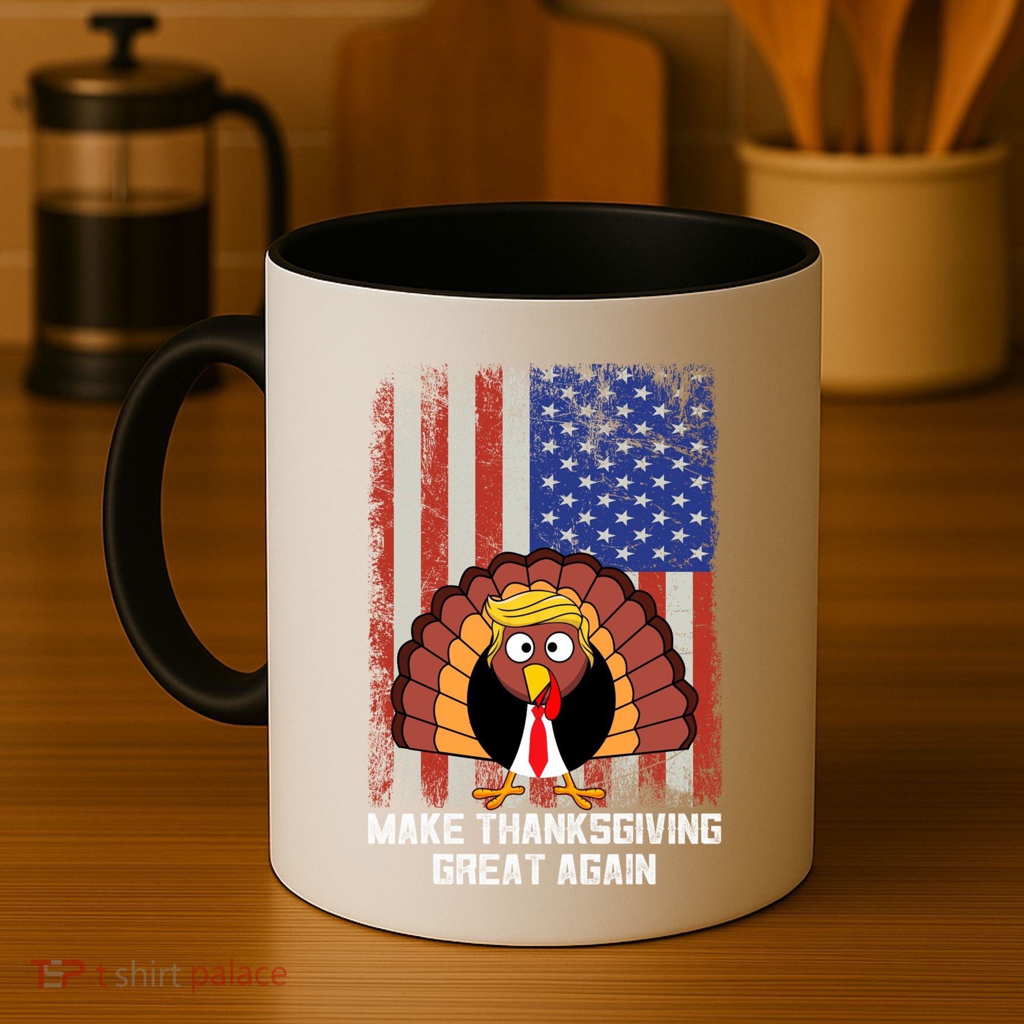 Make Thanksgiving Great Again Funny Trump Turkey Gift Coffee Mug