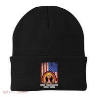 Make Thanksgiving Great Again Funny Trump Turkey Gift Beanie thumb 0