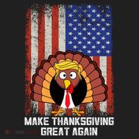 Make Thanksgiving Great Again Funny Trump Turkey Gift Beanie thumb 2