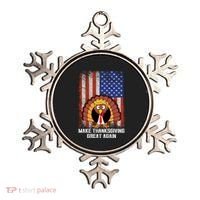 Make Thanksgiving Great Again Funny Trump Turkey Gift Ornament thumb 0