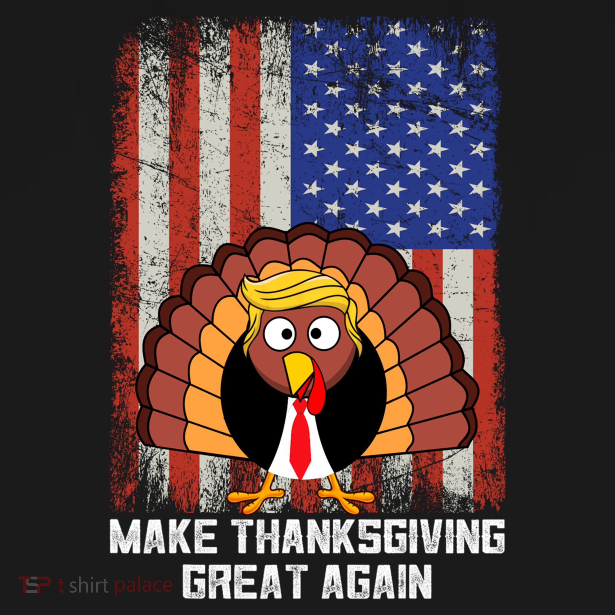 Make Thanksgiving Great Again Funny Trump Turkey Gift Ornament