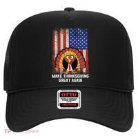 Make Thanksgiving Great Again Funny Trump Turkey Gift Hat thumb 0