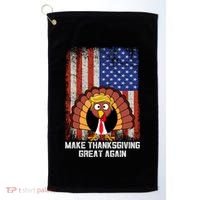 Make Thanksgiving Great Again Funny Trump Turkey Gift Golf Towel thumb 0