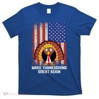 Make Thanksgiving Great Again Funny Trump Turkey Gift T-Shirt thumb 0