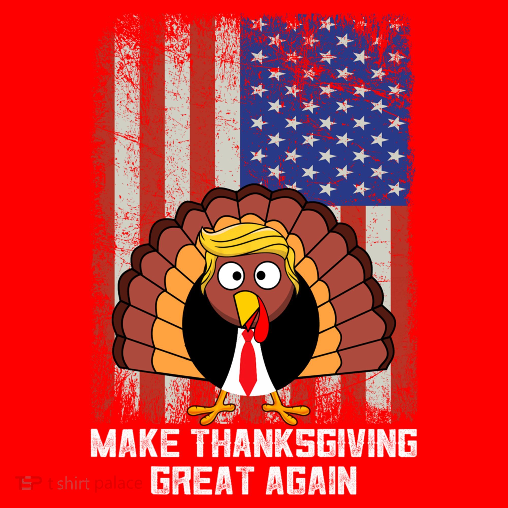 Make Thanksgiving Great Again Funny Trump Turkey Gift Santa Hat