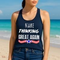 Make Thinking Great Again Women's Tank Top thumb 2