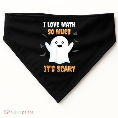 Math Teacher Halloween Funny Math Class School Mathematician USA-Made Doggie Bandana