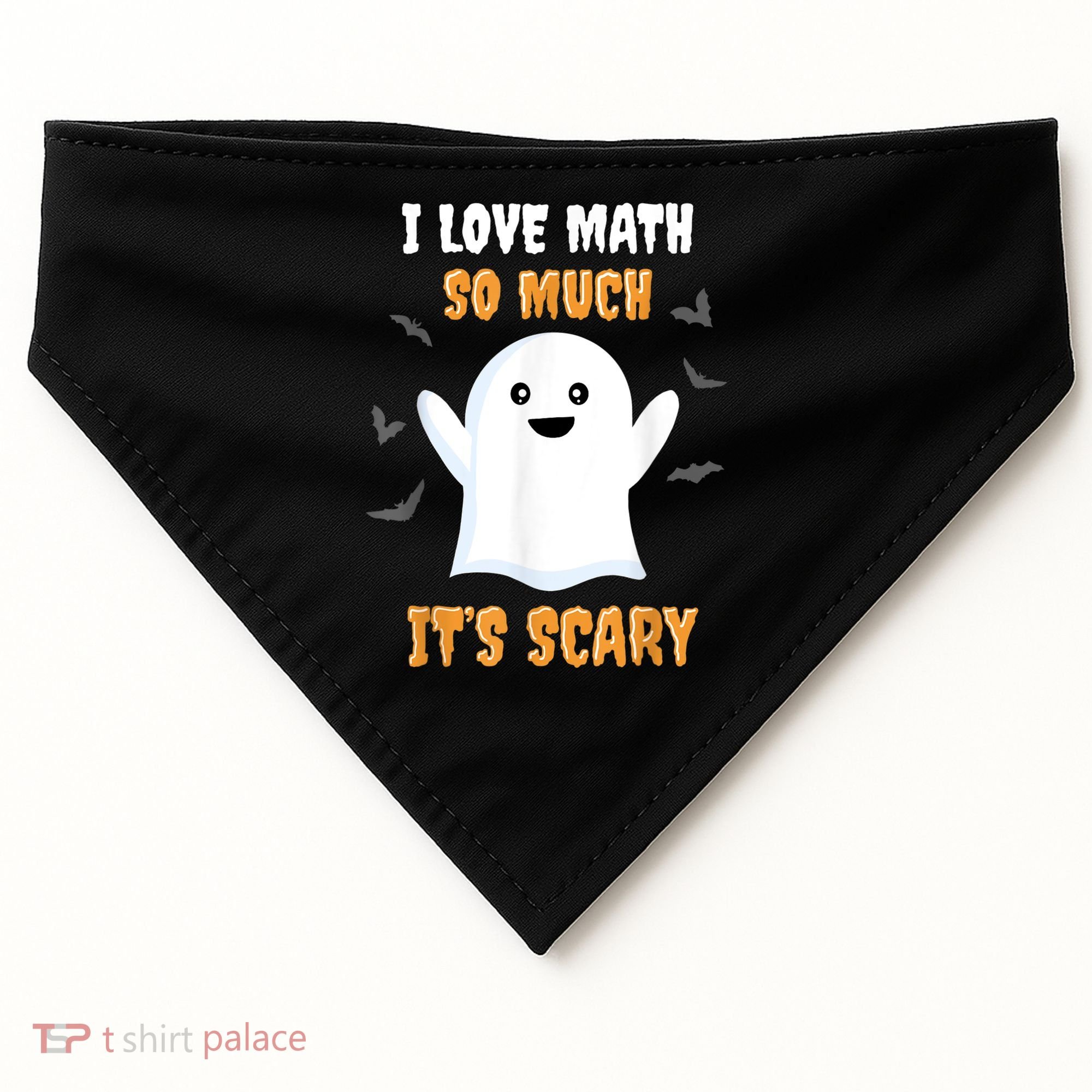 Math Teacher Halloween Funny Math Class School Mathematician USA-Made Doggie Bandana